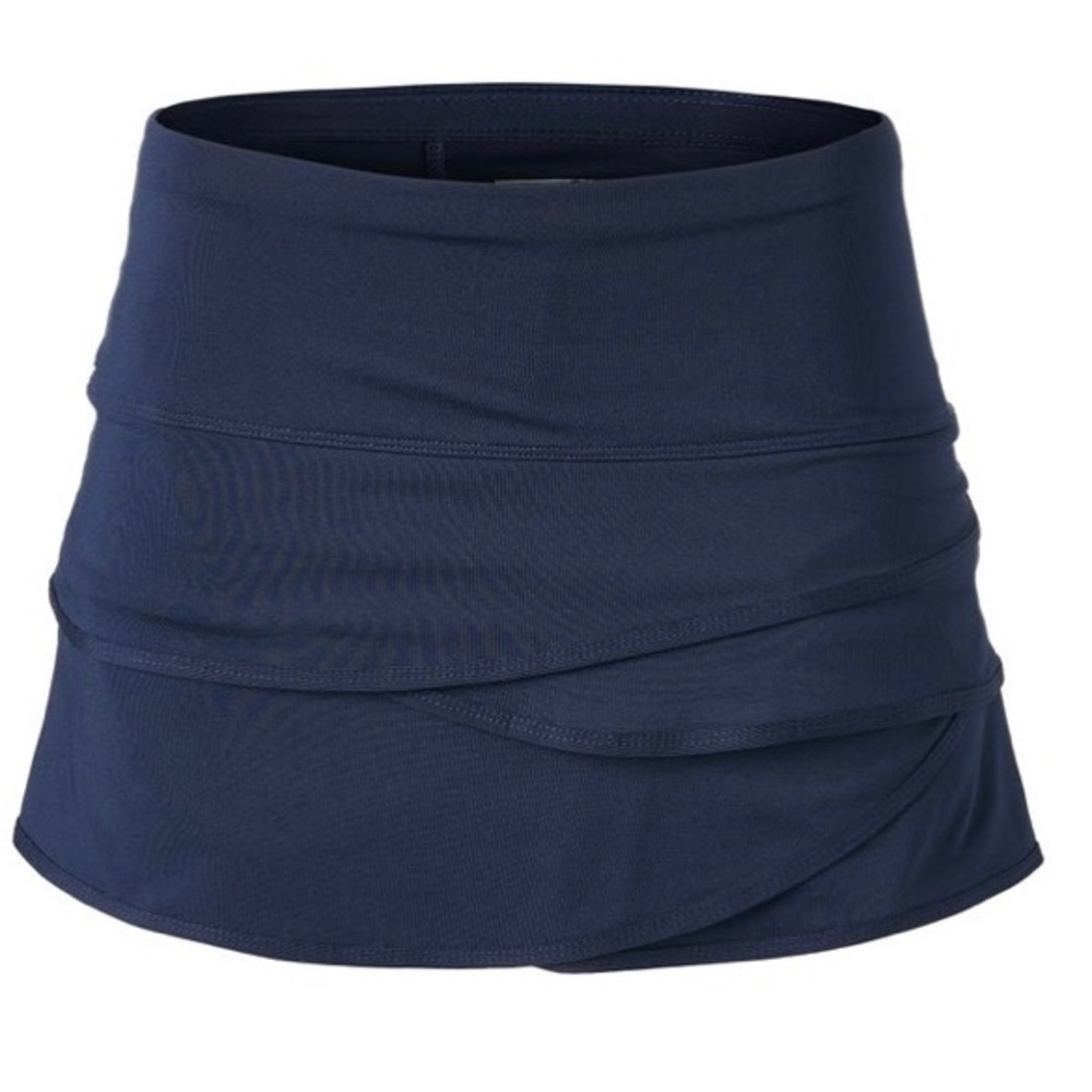 Lucky in Love Blue Scalloped Tennis Skort